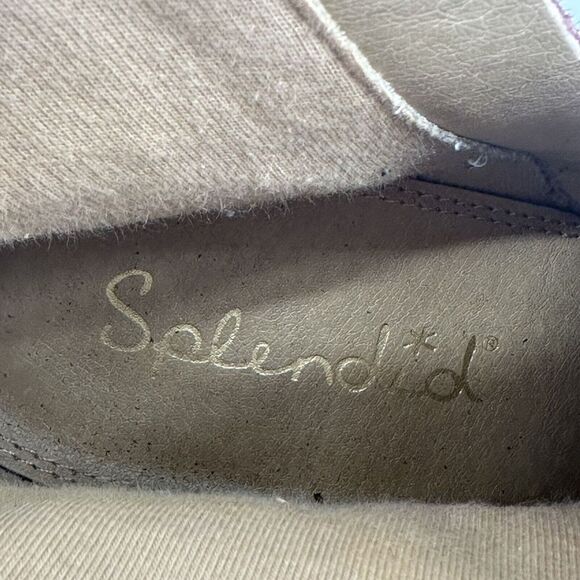 Splendid Ankle Boots Red Suede Leather Size 8.5 Side Zip Almond Toe Medium Heel - Picture 10 of 11